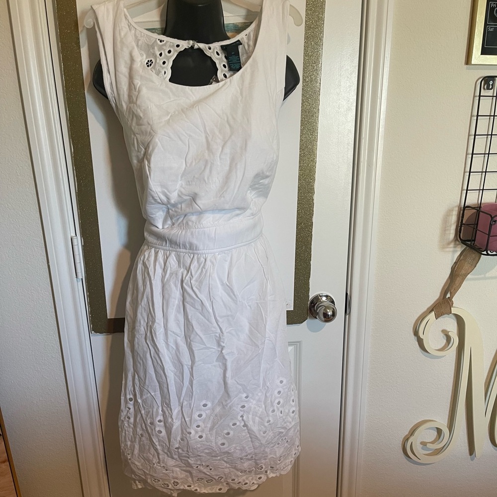 Rue 21 White Eyelet dress size 2x